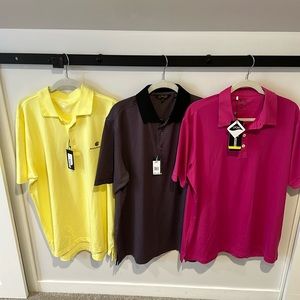 3 Pack Men’s Golf Shirts, size L
